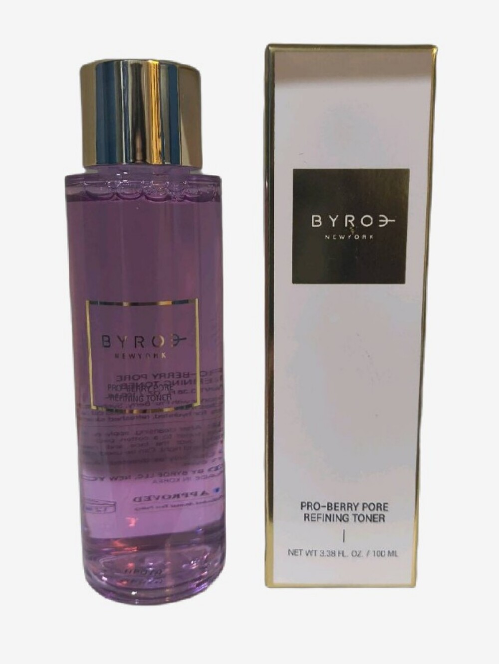 BYROE New York Pro-Berry Pore Refining Toner Full Size 3.38 oz NIB Sealed